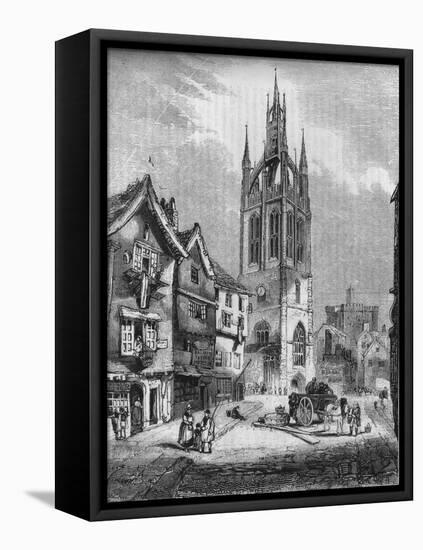 'St. Nicholas Church, Newcastle-upon-Tyne', 1845-John Jackson-Framed Stretched Canvas