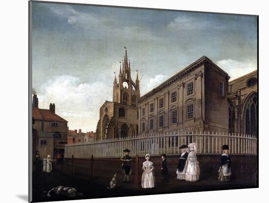 St Nicholas Church, Newcastle Upon Tyne, from the South East, C.1789-Ralph Waters II-Mounted Giclee Print