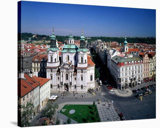 St. Nicholas Church, Old Town Square, Josefov, Prague, Central Bohemia, Czech Republic-null-Stretched Canvas