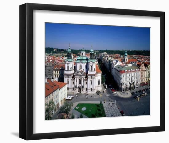 St. Nicholas Church, Old Town Square, Josefov, Prague, Central Bohemia, Czech Republic-null-Framed Art Print