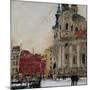 St Nicholas from the Square, Prague-Susan Brown-Mounted Giclee Print