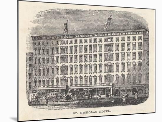 St. Nicholas Hotel New York-Richardson & Cox-Mounted Art Print