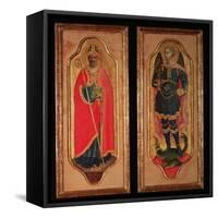 St. Nicholas of Bari and St. Michael, C.1423-Fra Angelico-Framed Stretched Canvas