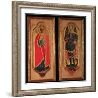 St. Nicholas of Bari and St. Michael, C.1423-Fra Angelico-Framed Giclee Print