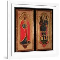 St. Nicholas of Bari and St. Michael, C.1423-Fra Angelico-Framed Giclee Print