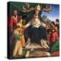 St Nicholas of Bari Enthroned-Andrea Sabatini-Stretched Canvas