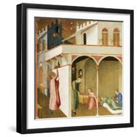 St Nicholas Offering Three Poor Girls their Dowry-null-Framed Giclee Print