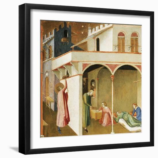 St Nicholas Offering Three Poor Girls their Dowry-null-Framed Giclee Print