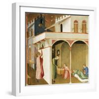 St Nicholas Offering Three Poor Girls their Dowry-null-Framed Giclee Print