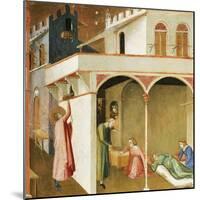 St Nicholas Offering Three Poor Girls their Dowry-null-Mounted Giclee Print