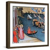 St Nicholas Saves Mira from Famine, C1327-1332-Ambrogio Lorenzetti-Framed Giclee Print