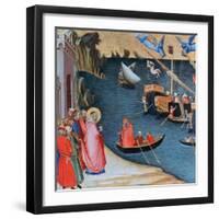 St Nicholas Saves Mira from Famine, C1327-1332-Ambrogio Lorenzetti-Framed Giclee Print