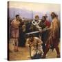 St Nicholas Saving Three Innocents from Execution, C1888-Il'ya Repin-Stretched Canvas