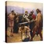 St Nicholas Saving Three Innocents from Execution, C1888-Il'ya Repin-Stretched Canvas