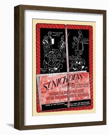 St. Nicholas, the Century Co's Magazine for Young Folks-null-Framed Art Print