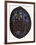 'St Nicholas window in the Jerusalem Chamber of Westminster Abbey: Nicholas and the false pilgrim'-Unknown-Framed Giclee Print