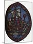 'St Nicholas window in the Jerusalem Chamber of Westminster Abbey: Nicholas and the false pilgrim'-Unknown-Mounted Giclee Print