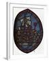 'St Nicholas window in the Jerusalem Chamber of Westminster Abbey: Nicholas and the false pilgrim'-Unknown-Framed Giclee Print