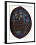 'St Nicholas window in the Jerusalem Chamber of Westminster Abbey: Nicholas and the false pilgrim'-Unknown-Framed Giclee Print
