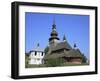 St. Nicholas Wooden Church, Svaliava, Zakarpattia Oblast, Transcarpathia, Ukraine-Ivan Vdovin-Framed Photographic Print