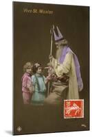 St Nicolas Brings Gifts-null-Mounted Art Print