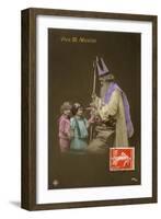 St Nicolas Brings Gifts-null-Framed Art Print