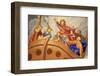 St. Nicolas calms the storm, St. Nicolas de Veroce church, Haute Savoie, France-Godong-Framed Photographic Print