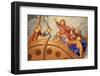 St. Nicolas calms the storm, St. Nicolas de Veroce church, Haute Savoie, France-Godong-Framed Photographic Print