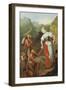 St. Notburga, Distributing Alms to the Poor-Johann Georg Hoettinger-Framed Giclee Print