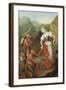 St. Notburga, Distributing Alms to the Poor-Johann Georg Hoettinger-Framed Giclee Print