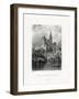 St Omer and the Cathedral, Strasbourg, France, 19th Century-W Richardson-Framed Giclee Print