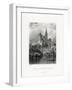 St Omer and the Cathedral, Strasbourg, France, 19th Century-W Richardson-Framed Giclee Print