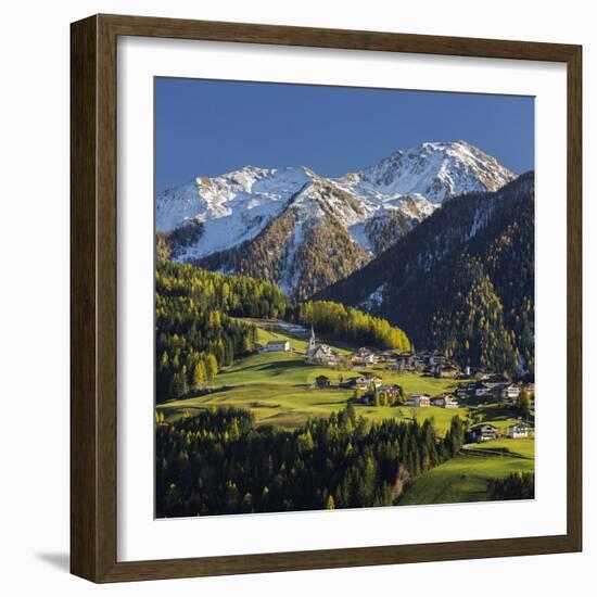 St. Oswald, Puster Valley, Tirol, Gailtal, Carnic Alps, East Tyrol, Tyrol, Austria-Rainer Mirau-Framed Photographic Print