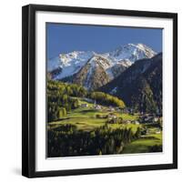 St. Oswald, Puster Valley, Tirol, Gailtal, Carnic Alps, East Tyrol, Tyrol, Austria-Rainer Mirau-Framed Photographic Print