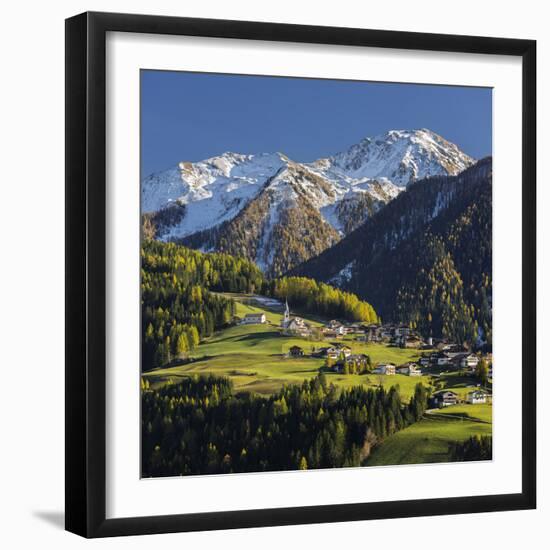 St. Oswald, Puster Valley, Tirol, Gailtal, Carnic Alps, East Tyrol, Tyrol, Austria-Rainer Mirau-Framed Photographic Print