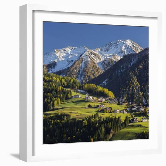 St. Oswald, Puster Valley, Tirol, Gailtal, Carnic Alps, East Tyrol, Tyrol, Austria-Rainer Mirau-Framed Photographic Print