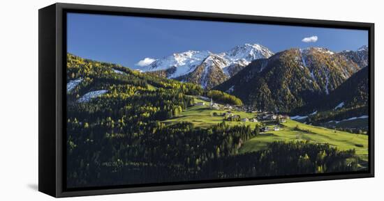 St. Oswald, Puster Valley, Tirol, Gailtal, Carnic Alps, East Tyrol, Tyrol, Austria-Rainer Mirau-Framed Stretched Canvas