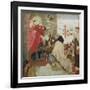 St. Oswald Receiving St. Aidan (St. Oswald Sending Missionaries into Scotland)-Ford Madox Brown-Framed Giclee Print