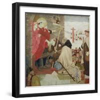 St. Oswald Receiving St. Aidan (St. Oswald Sending Missionaries into Scotland)-Ford Madox Brown-Framed Giclee Print