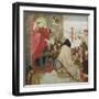 St. Oswald Receiving St. Aidan (St. Oswald Sending Missionaries into Scotland)-Ford Madox Brown-Framed Giclee Print