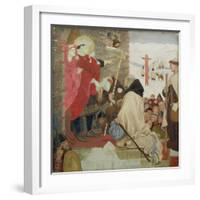 St. Oswald Receiving St. Aidan (St. Oswald Sending Missionaries into Scotland)-Ford Madox Brown-Framed Giclee Print