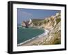 St. Oswald's Bay Beach and Cliffs, Dorset, England, United Kingdom, Europe-Rainford Roy-Framed Photographic Print