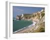 St. Oswald's Bay Beach and Cliffs, Dorset, England, United Kingdom, Europe-Rainford Roy-Framed Photographic Print