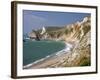 St. Oswald's Bay Beach and Cliffs, Dorset, England, United Kingdom, Europe-Rainford Roy-Framed Photographic Print