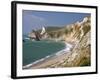 St. Oswald's Bay Beach and Cliffs, Dorset, England, United Kingdom, Europe-Rainford Roy-Framed Photographic Print