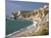 St. Oswald's Bay Beach and Cliffs, Dorset, England, United Kingdom, Europe-Rainford Roy-Mounted Photographic Print