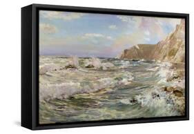 St. Oswald's Bay, Lulworth-Sir David Murray-Framed Stretched Canvas