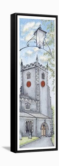 St Oswald's Church Clock, Warton, Lancashire, 2009-Sandra Moore-Framed Stretched Canvas