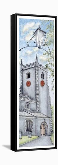 St Oswald's Church Clock, Warton, Lancashire, 2009-Sandra Moore-Framed Stretched Canvas