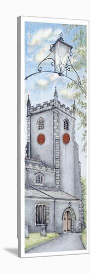 St Oswald's Church Clock, Warton, Lancashire, 2009-Sandra Moore-Stretched Canvas